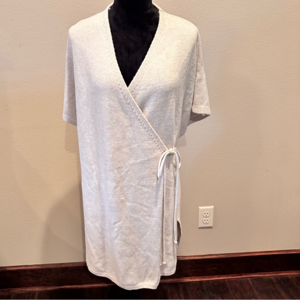 Mango Wrap Sweater Cardigan, OS, Minimalist Lagenlook Modern Casual Contemporary